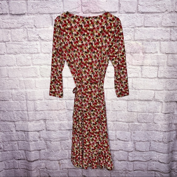 BCBG Patterned Wrap Dress NWOT - Picture 2 of 6